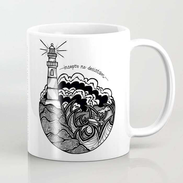 Lighthouse- Latin Sayings (Dead Language) Coffee Mug by The Creative  Catalyst: Nicole B Roberts | Society6