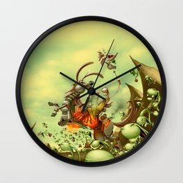 The Redemption Wall Clock | Funny, Pop Art, Illustration, Landscape 