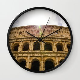 Colosseum Wall Clock | Architecture, Landscape, Photo, Landmark, Digital, Italy, Byjdw, Color, Sky, Colosseum 