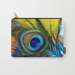 Feather Carry-All Pouch | Digital, Peacock, Colors, Feather, Photo, Color 