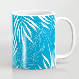 Ash Tree Leaves Scandinavian Pattern Coffee Mug | Watercolorpattern, Whitepattern, Ashthree, Minimilistic, Springpattern, Pantone, Scandinavian, Blue, Scandinavianstyle, Pattern 