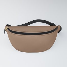 Thrush brown solid color modern abstract pattern Fanny Pack