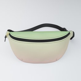 PARADISE MIST green & pink colors ombre pattern  Fanny Pack