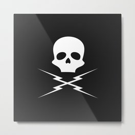 Skull / Death Proof / Movie Logo / Quentin Tarantino / Metal / Lightning Bolts / Halloween Metal Print | Skull, Movielogos, Dark, Tarantino, Quentintarantino, Deathproof, Scary, Metal, Bw, Graphicdesign 
