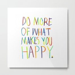 Positive Quote Metal Print | Smile, Fun, Quote, Happy, Children, Font, Digital, Typography, Acrylic, Crayon 