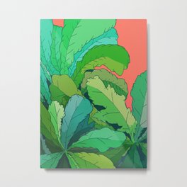 lettuce leaves Metal Print | Food, Curated, Digital, Leaves, Abstract, Veg, Spring, Shapes, Ink Pen, Summer 