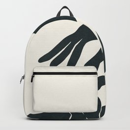 Abstract Hands II  Backpack | Man, Abstract, Art, Modern, Drawing, Illustration, Black And White, Simple, People, Woman 