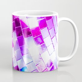 Purple Disco Ball Coffee Mug | Wonderland, Shinysparkle, Mirror, Retro, Shine, Light, Music, Boogie, Disco, Photo 