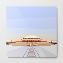 Forbidden City, Beijing, China Metal Print | Graphicdesign, Forbiddencity, Worldheritage, Ancientbuilding, Abstractart, Souvenir, Placetogo, Mingdynasty, Chinaattraction, Beijinglandmark 