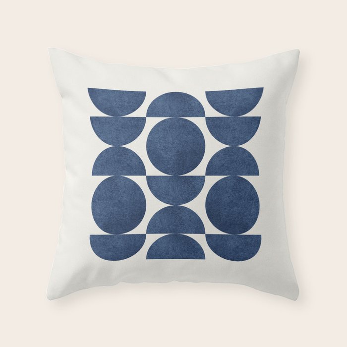 modern navy throw pillows