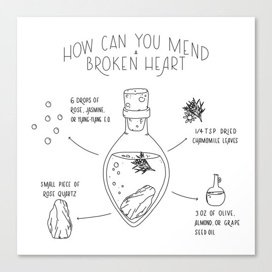 How Can You Mend A Broken Heart Canvas Print By Mickee Mariee Society6 How Can You Mend A Broken Heart1515744 Canvas