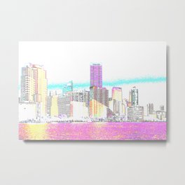 Miami Skyline Abstract Metal Print | Digital, Abstractdesign, Design, Abstractart, Skylineabstract, Artwallart, Color, Miamiabstract, Skyline, Photo 