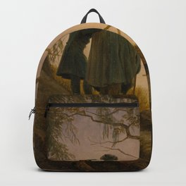 Caspar David Friedrich - Two Men Contemplating the Moon Backpack | Contemplating, Painting, Oil, Friedrich, Oiloncanvas, Twomen, Caspardavid, Themoon 