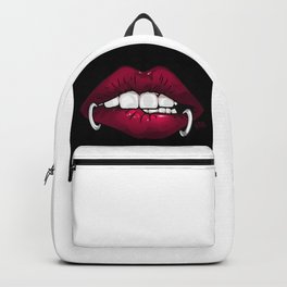 Lip Snake Biting Pink Pierced on Black Backpack | Lips, Sexy, Snake, Graphic Design, Lipring, Pink, Black, Desire, Graphicdesign, Piercing 