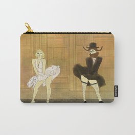 Monroe vs. Hasidic Jew Carry-All Pouch | Digital, Illustration, Funny, People 