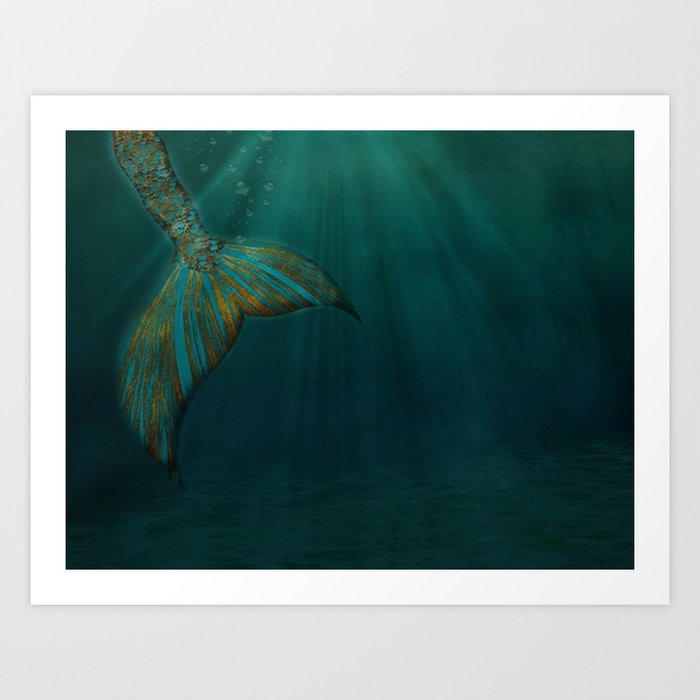 Mermaid dreams Art Print