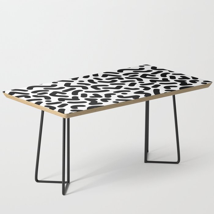 'MEMPHISLOVE' 16 Coffee Table | Graphic-design, Digital, Pattern, Black-&-white, Vector, Patterndesign, Prntsystm, Bw, Memphislove, 80s