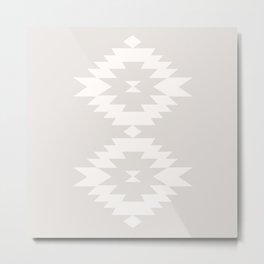 Southwestern Minimalism - White Sand Metal Print | Bohemian, Minimalist, Nature, Natural, Neutral, Geometric, Desert, Light Grey, Southwest, Minimal 