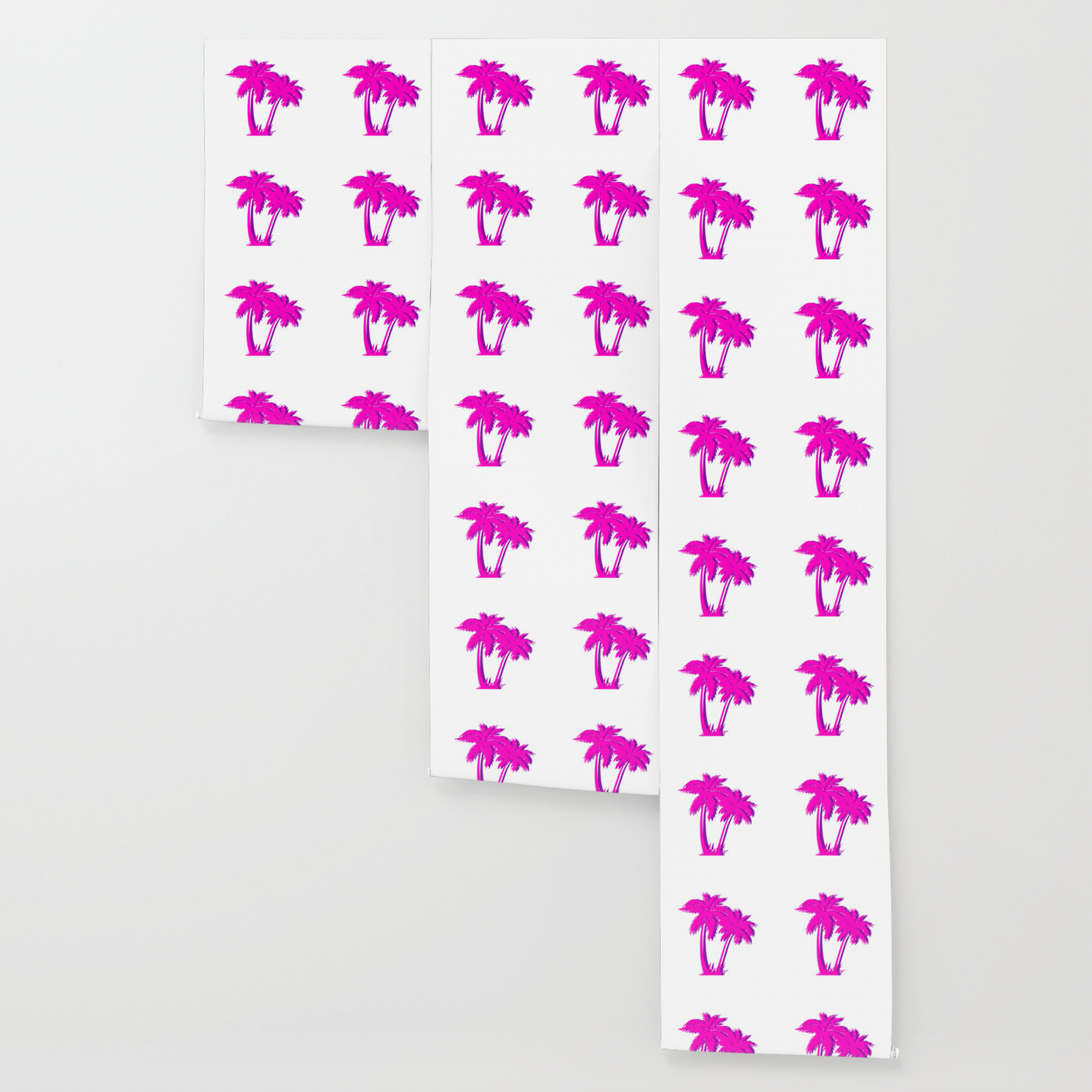 Vaporwave Pink Palm Tree Gift Aesthetic Style Palm Beach Wallpaper