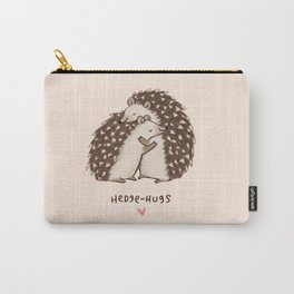 Hedge-hugs Carry-All Pouch | Nature, Curated, Valentines, Hedgehugging, Hedgehog, Hog, Hugging, Hedge, Hoglet, Love 