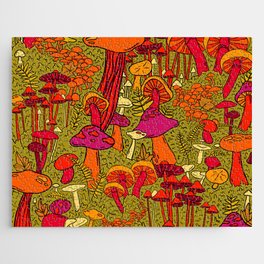 Mushrooms in the Forest Jigsaw Puzzle