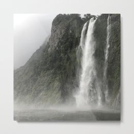 Torrent (Waterfalls in Milford Sound New Zealand)  Metal Print | Waterfalls, Milfordsound, Waterfall, Photo 