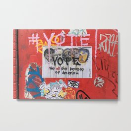 Vote Metal Print | Newyork, Newyorkcity, Election, Digital, Nyc, Vote, Color, 2020, Choice, Graffiti 