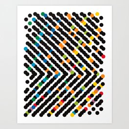 ARROW - dots Art Print
