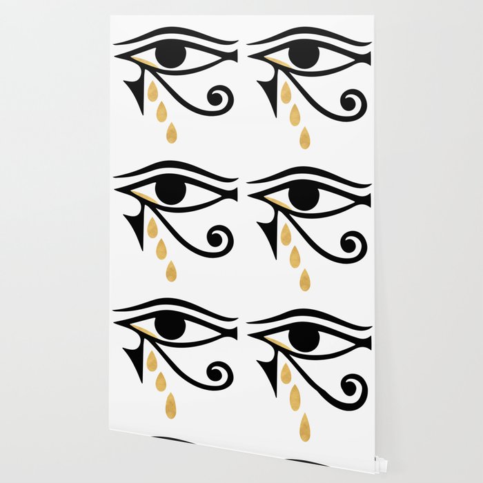 ALL SEEING CRY - Eye of Horus Wallpaper by deificus Art | Society6