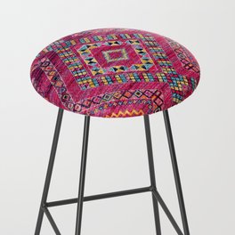 N118 - Pink Colored Oriental Traditional Bohemian Moroccan Artwork. Bar Stool