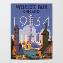 World's Fair Chicago 1933 Vintage Poster