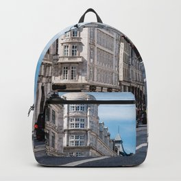 The Strand in London Backpack | Bus, England, English, Doubledecker, Red, Urban, Telephone, Road, Street, Cityscape 