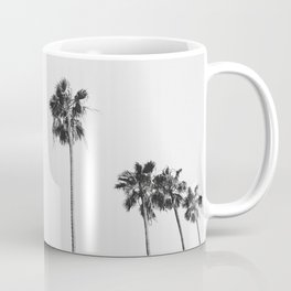 Black & White Palms Coffee Mug | Photo, Outdoor, Hdr, Summer, Gray, Trees, Plants, Beach, Leaf, Black And White 