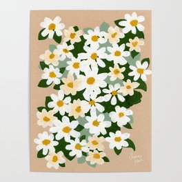 Field Daisies Poster