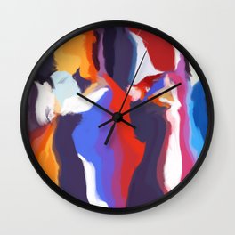  Abstract flame Wall Clock