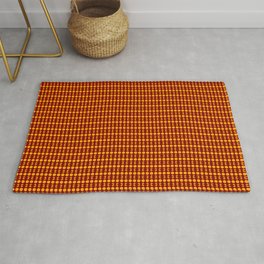 Pattern with small octagons. Maroon and Orange color. Rug