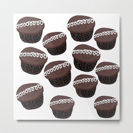Hostess Cupcake Time Metal Print | Eat, Drawing, Chocolate, Lildebbie, Dessert, Desserts, Cupcake, Yum, Food, Sweetheart 