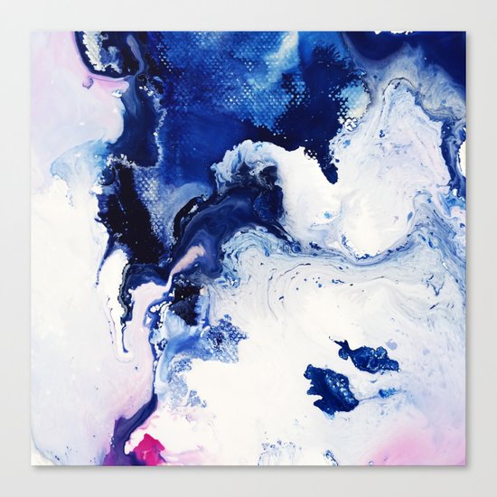 Riveting Abstract Watercolor Painting Canvas Print By Mari Orr