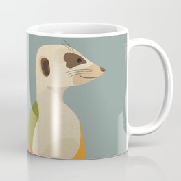 Meerkats Coffee Mug | Children, Meerkat, Safari, Colour, Quirky, Wildlife, Abstract, Drawing, Nursery, Illustration 