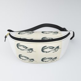 Black and white cats curled up in the form of the number eight Fanny Pack