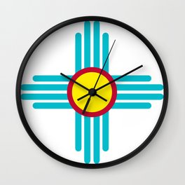 Zia Sun Wall Clock | Graphicdesign, Taos, Newmexico, Sun, Sangredechristo, Rockies, Desert, Gallup, Zia, Tucumcari 