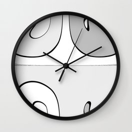 Lazy Fool grey Wall Clock | Representationalart, Simplisticabstract, Artforbusiness, Cleancolor, Minimalisticmotif, Commercialart, Businessartwork, Simplisticmotif, Graphicdesign, Minimalisticshapes 