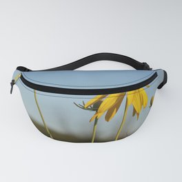 black eyed susan and blue sky Fanny Pack