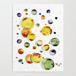 Planets and Moons Poster