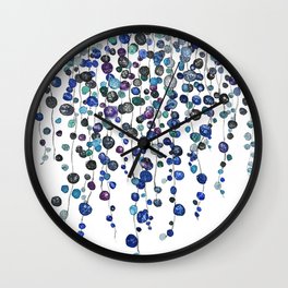 colorful string of beads Wall Clock | Cyberbeads, Stringofbeads, Blackbeads, Street Art, Purplebeads, Abstractarts, Bluebeads, Colorfulbeads, Pop Art, Painting 