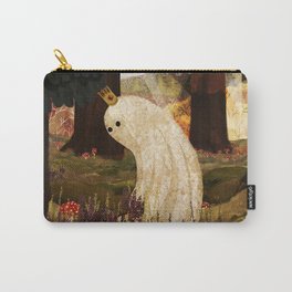 Mushroom King Carry-All Pouch | Character, Forest, Crown, Mushrooms, Toadstools, Nature, Ghost, Digitalart, Fall, King 