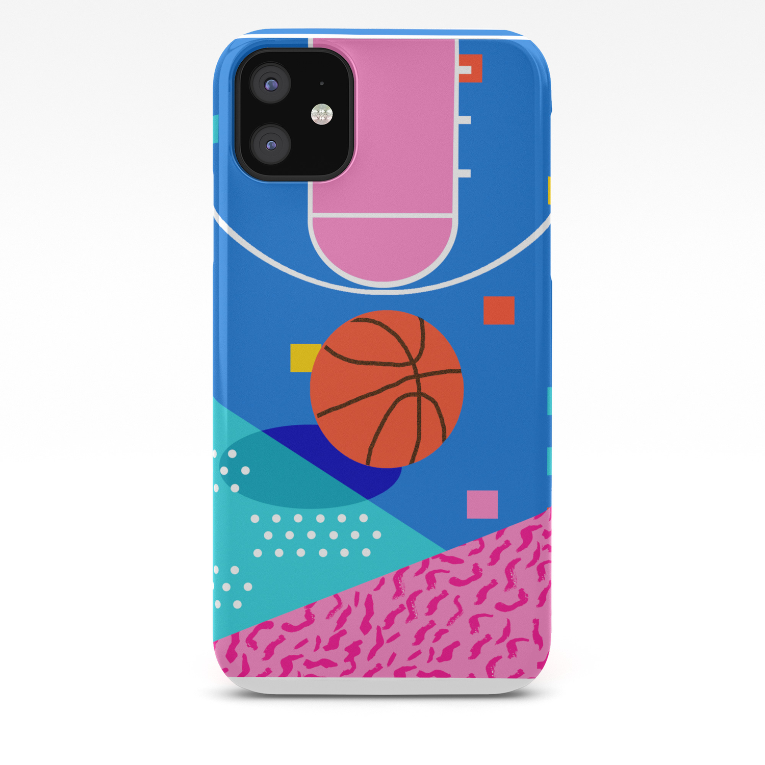 Shot Caller Memphis Retro Basketball Sports Athletic Art Design