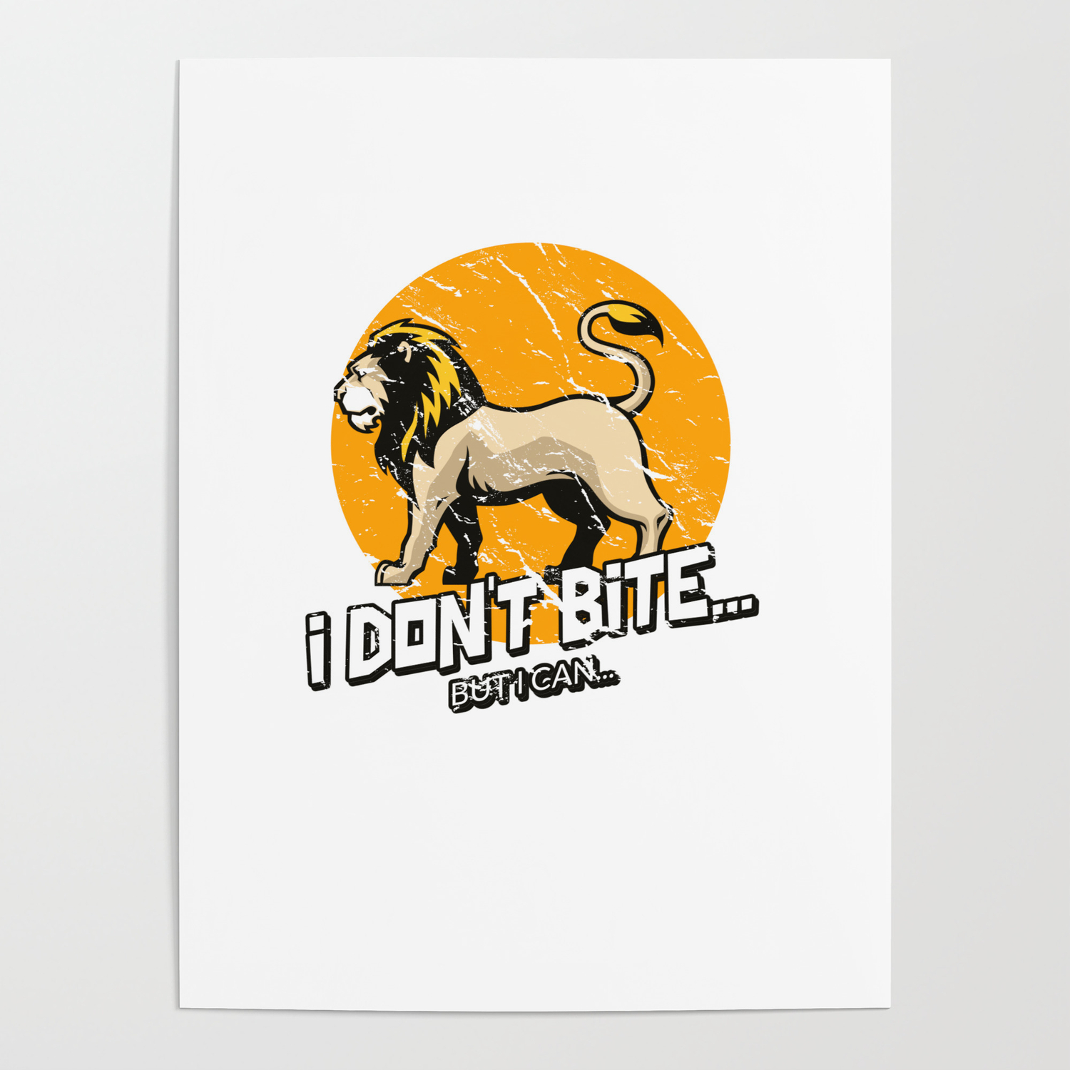 I Don't Bite But I Can Leo Lion Mane Halloween Cute Graphic Cartoon Animation Poster by PleiWell | Society6 I Don't Bite But I Can Leo Lion Mane Halloween Cute Graphic Cartoon Animation Poster by PleiWell | Society6