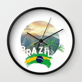 Brazil Rio de Janeiro logo Wall Clock