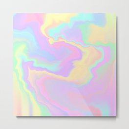 Rainbow fluid pour pastel colors abstract Metal Print | Painting, Pink, Acrylic, Acrylicpour, Cute, Pastel, Blue, Gradient, Orange, Pretty 